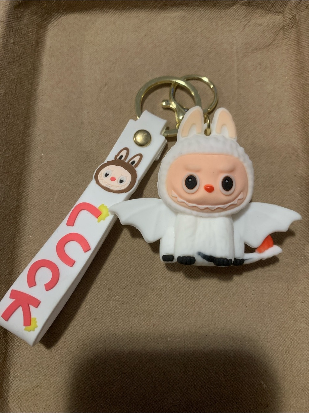 New Labubu Bat Keychain & Strap unisex